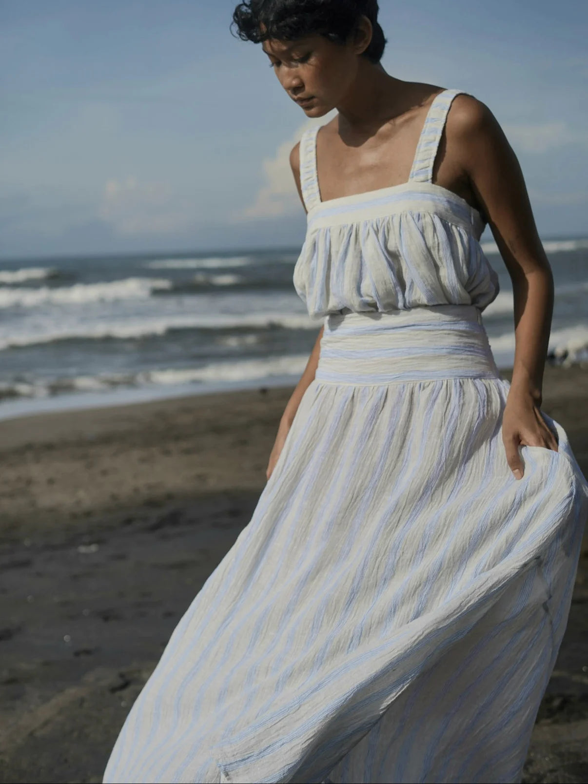 Luciee Linen Crinkle Skirt