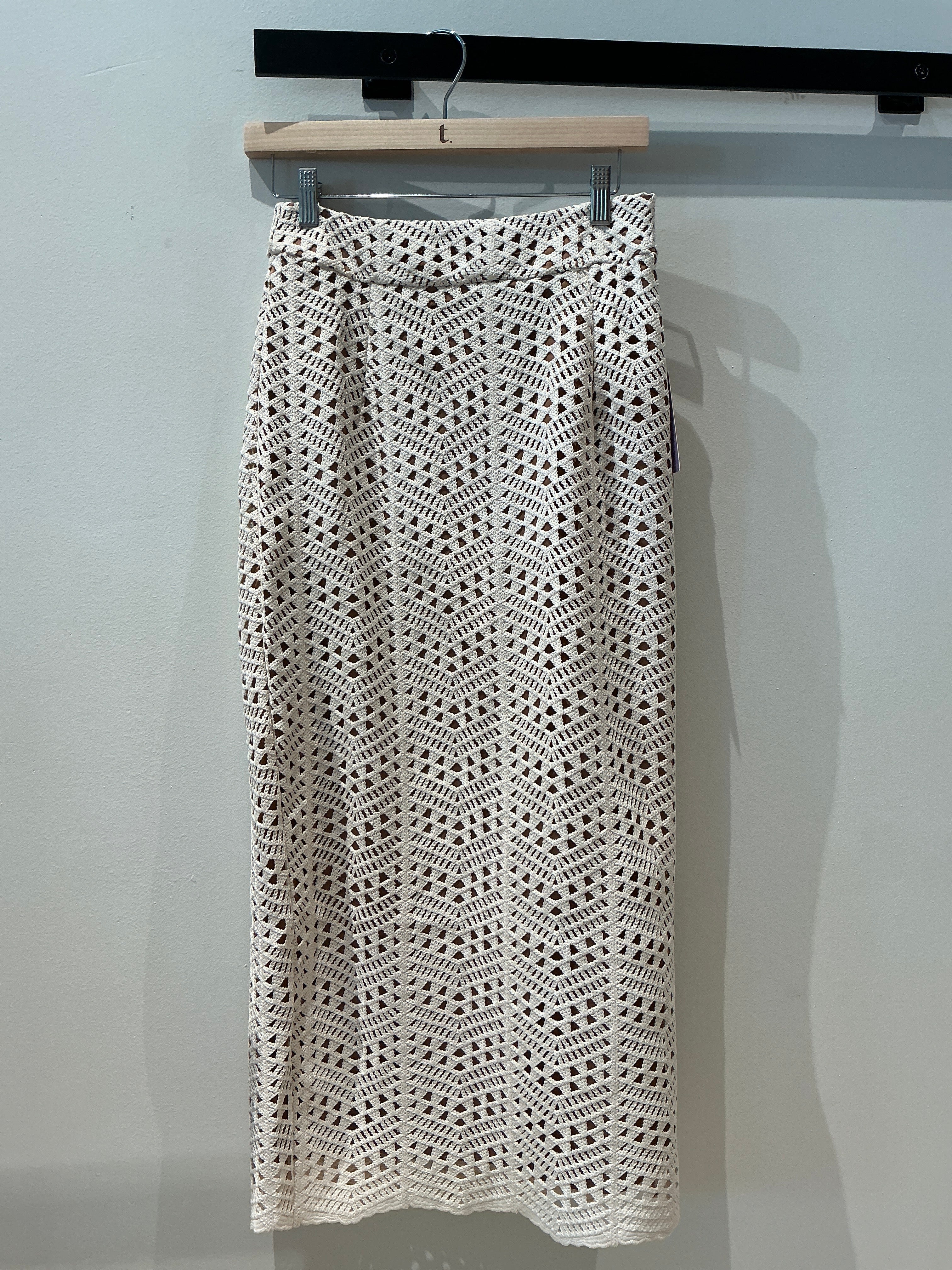Never A Wallflower Crochet Maxi Skirt