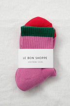 Le Bon Shoppe Color Block Girlfriend Socks