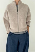 Le Bon Shoppe Alpaca Zip Front Jacket