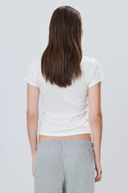 Eterne Fitted Crewneck Short Sleeve Tee