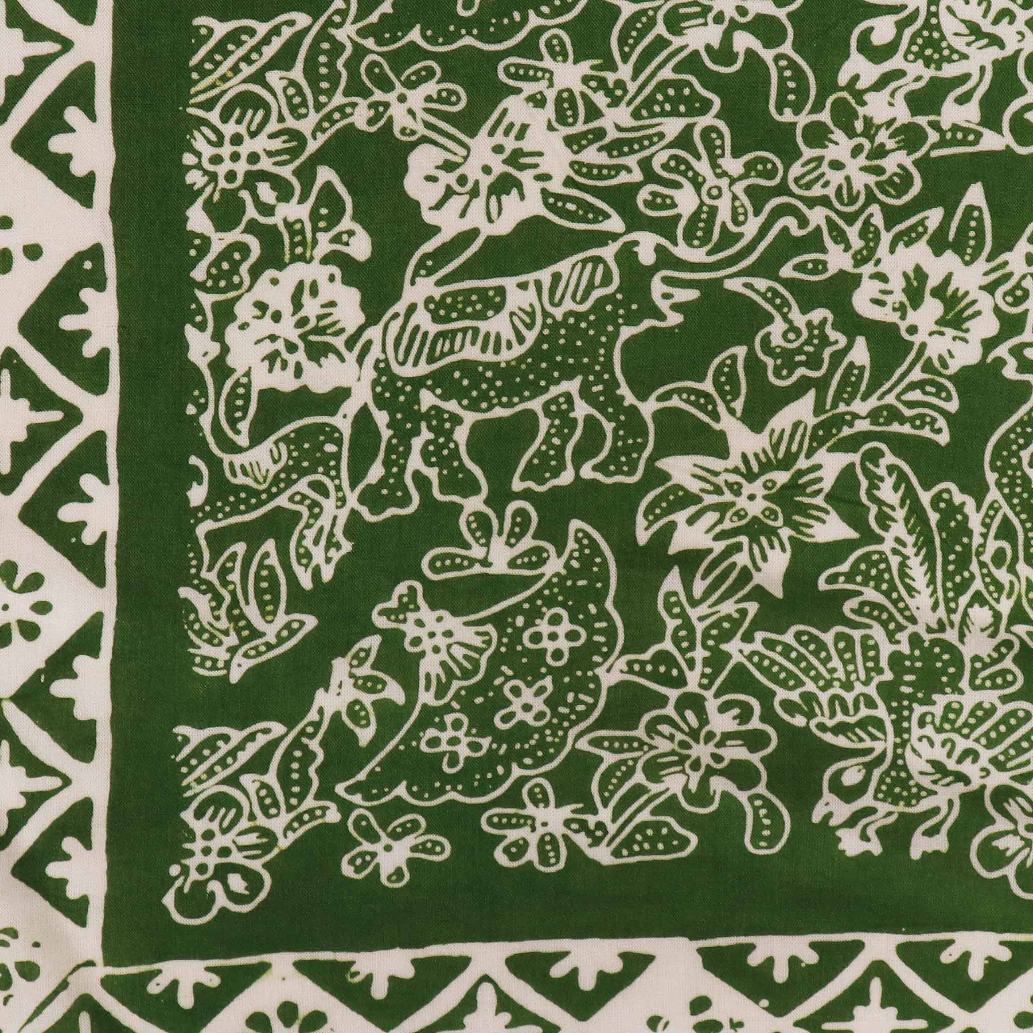 Kasih Large 39" Hand Dyed Batik Bandana, 100% Soft Cotton, Assorted Colors