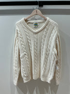 NITS Country Club Cableknit vneck
