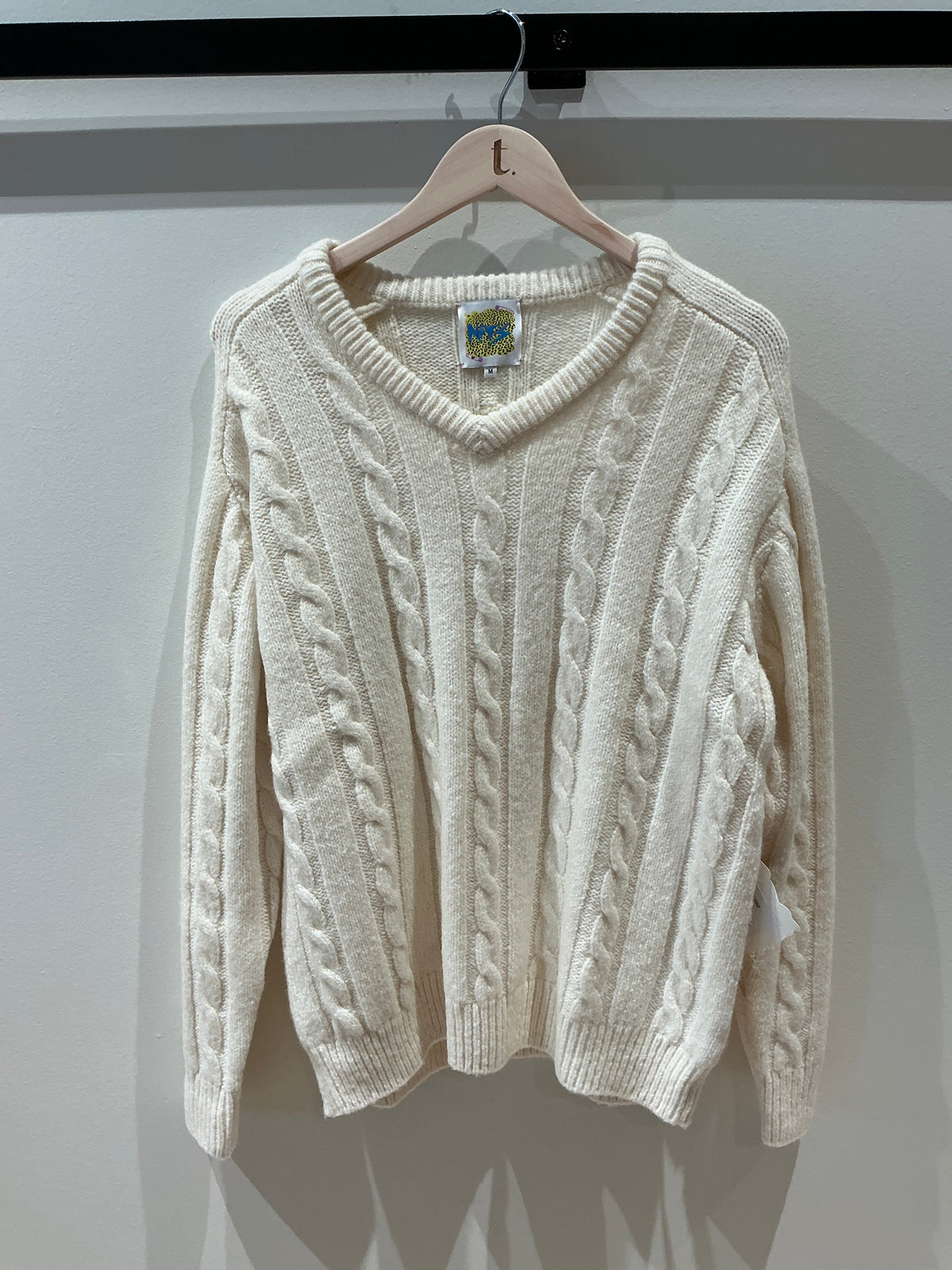 NITS Country Club Cableknit vneck