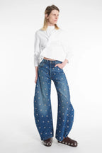 AWAKE MODE Studded Organic Jeans￼