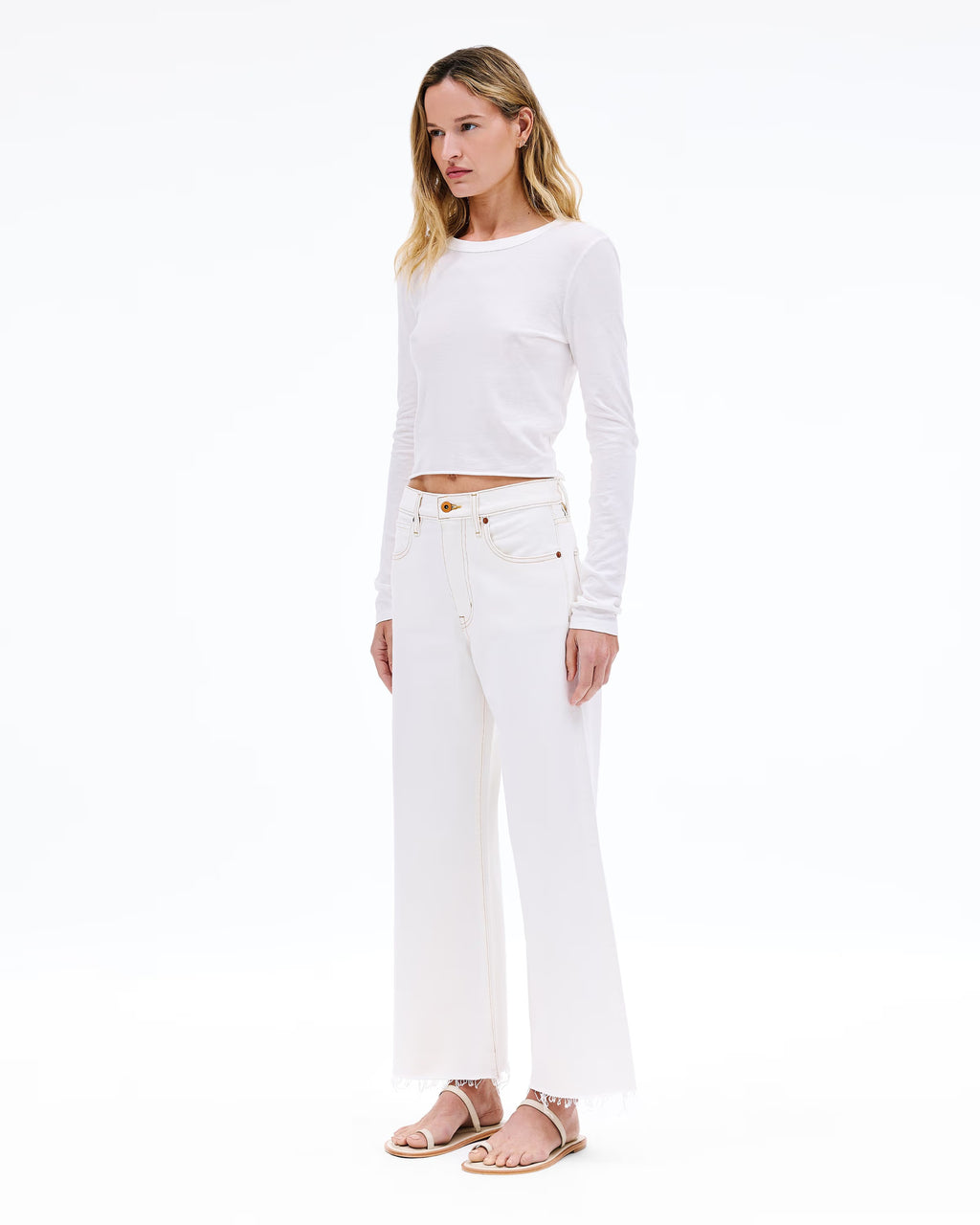 SLVRLAKE Grace Crop Natural White