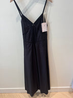 forte_forte "Les Fleurs" Embroidery Popline Straps Dress
