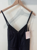 forte_forte "Les Fleurs" Embroidery Popline Straps Dress