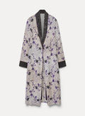 "cherry blossom" jacquard robe de chambre coat