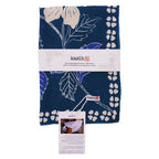 Full Hand Drawn Batik Tulis Bandana Authentic, 21", 100% Soft Cotton, Hibiscus Poppy Flowers , Pagi Sore