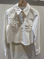 SPRWMN Cropped Western Button Up