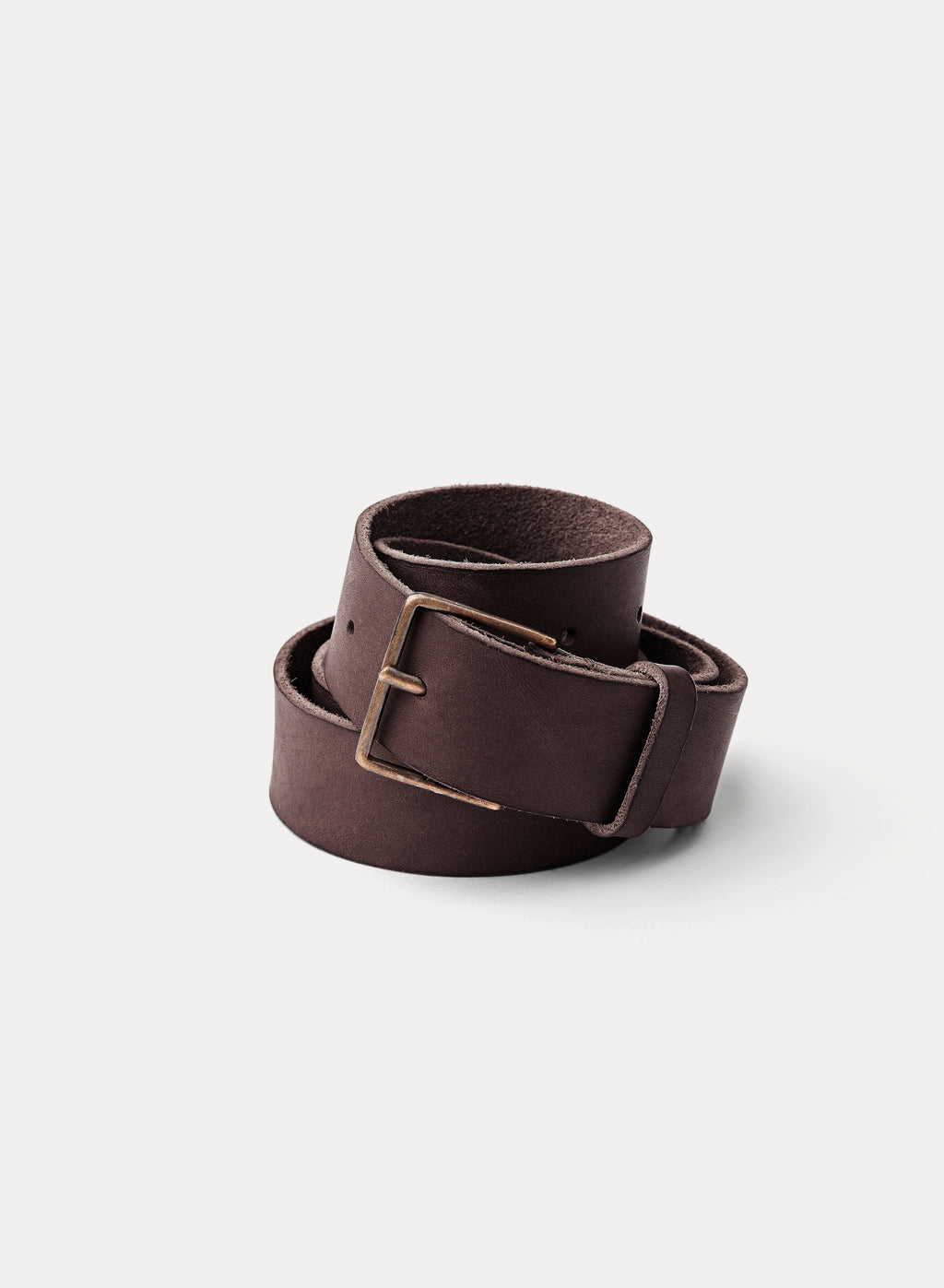 washed leather belt