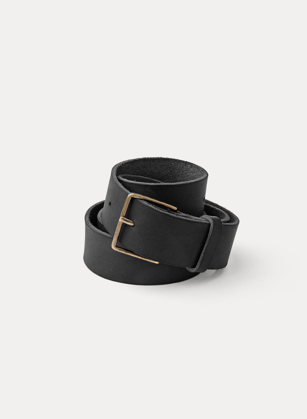 washed leather belt