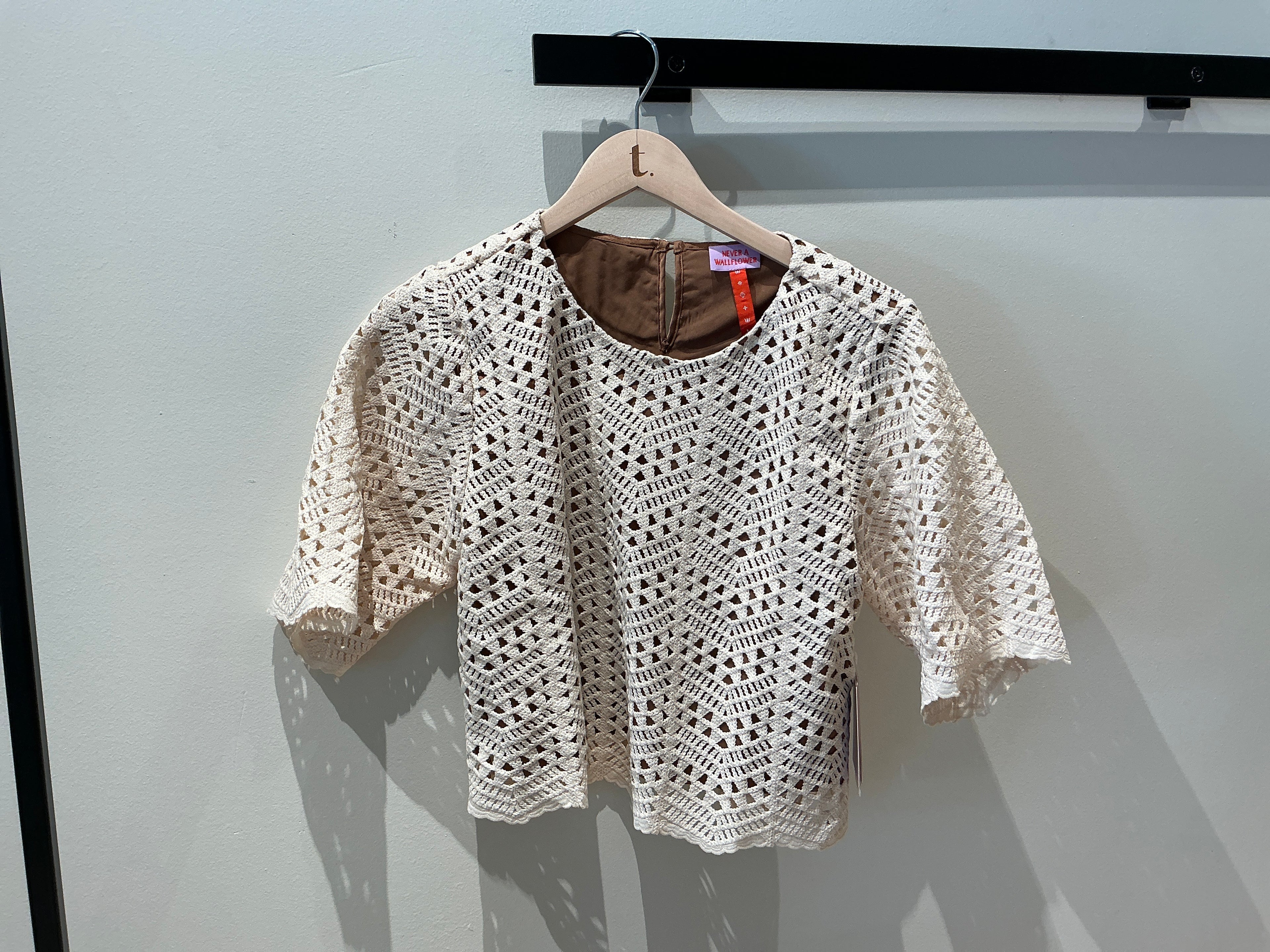 Never A Wall Flower 1/2 Sleeve top