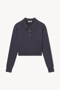 OFT3073 - CROPPED POLO SWEATSHIRT