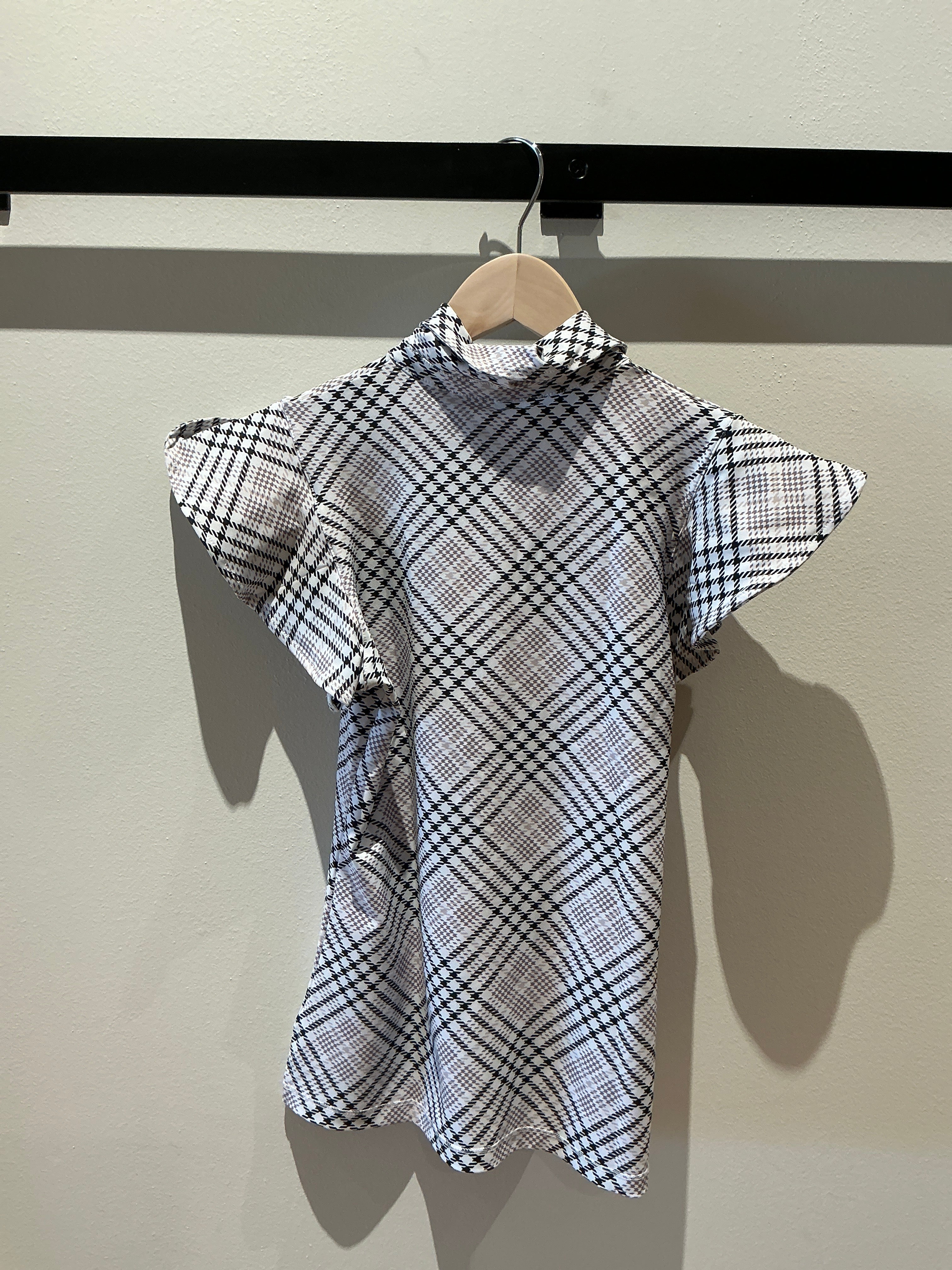 The Bubble Flutter Top Heritage Plaid