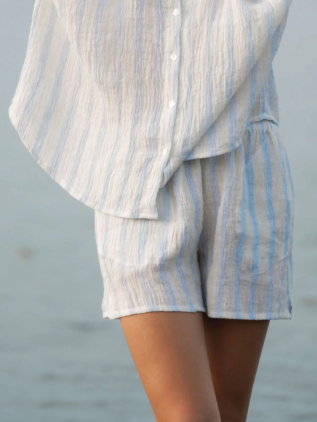Luciee Linen Crinkle Shorts