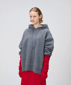 Y Yo Felted Oversized Hoodie