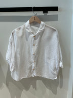 Llea Blue Ophelia Cropped blouse