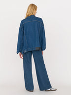 Secular Denim Capelet Jacket