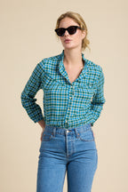 Ruth Shirt Fogline Plaid