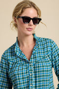 Ruth Shirt Fogline Plaid