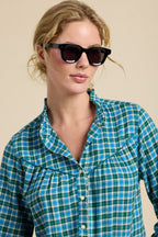 Ruth Shirt Fogline Plaid