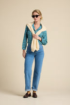 Ruth Shirt Fogline Plaid