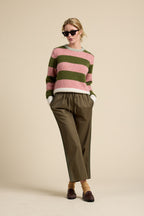 Cleo Sweater Pink Stripe