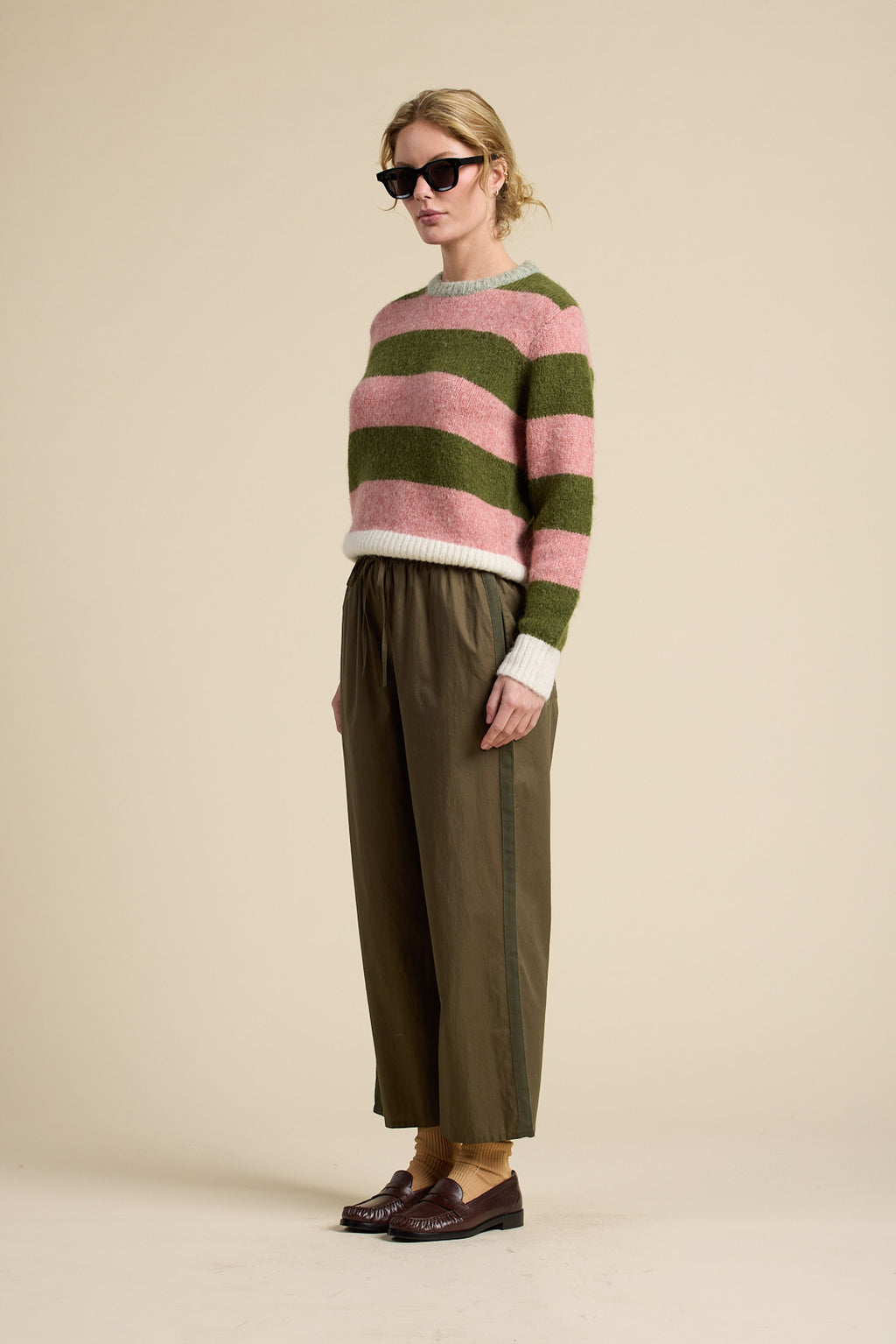 Cleo Sweater Pink Stripe