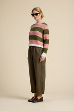 Cleo Sweater Pink Stripe