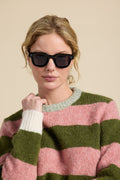 Cleo Sweater Pink Stripe