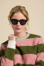 Cleo Sweater Pink Stripe