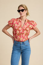 Luna Blouse Rancho Rose