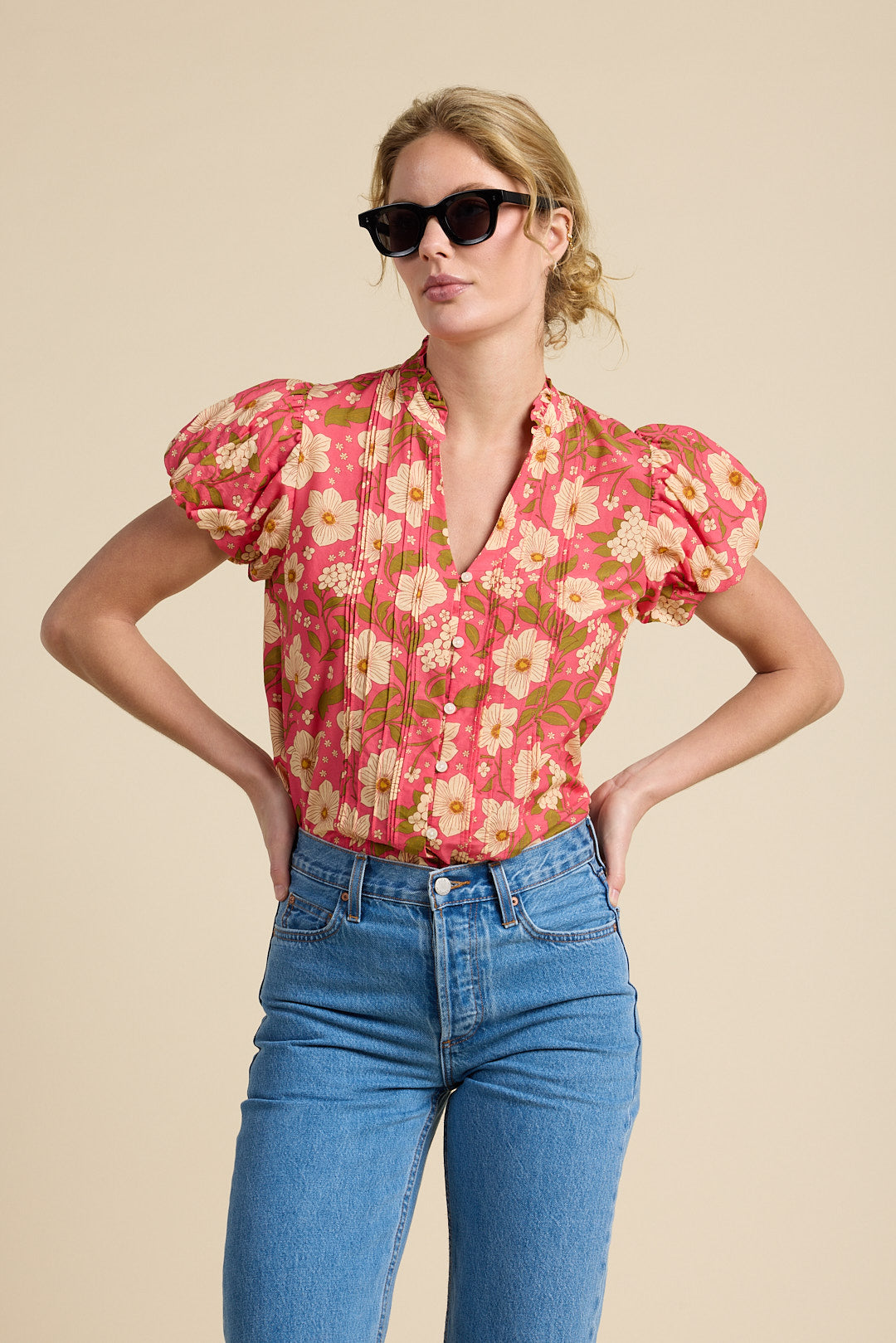 Luna Blouse Rancho Rose