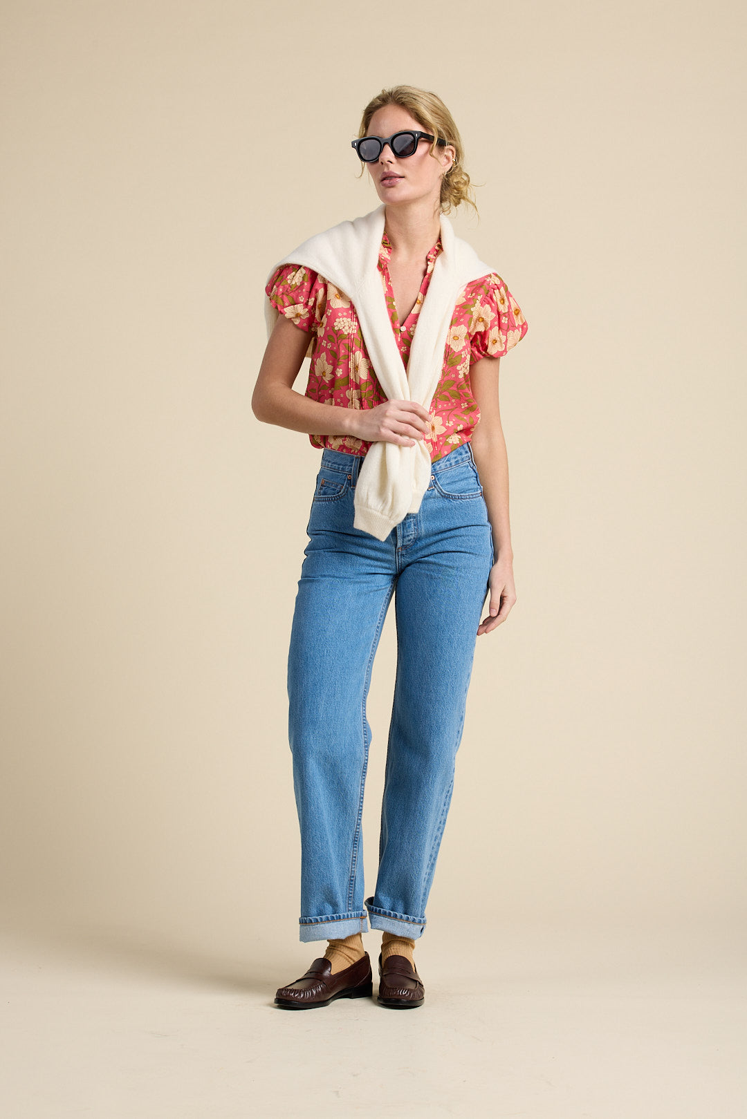 Luna Blouse Rancho Rose