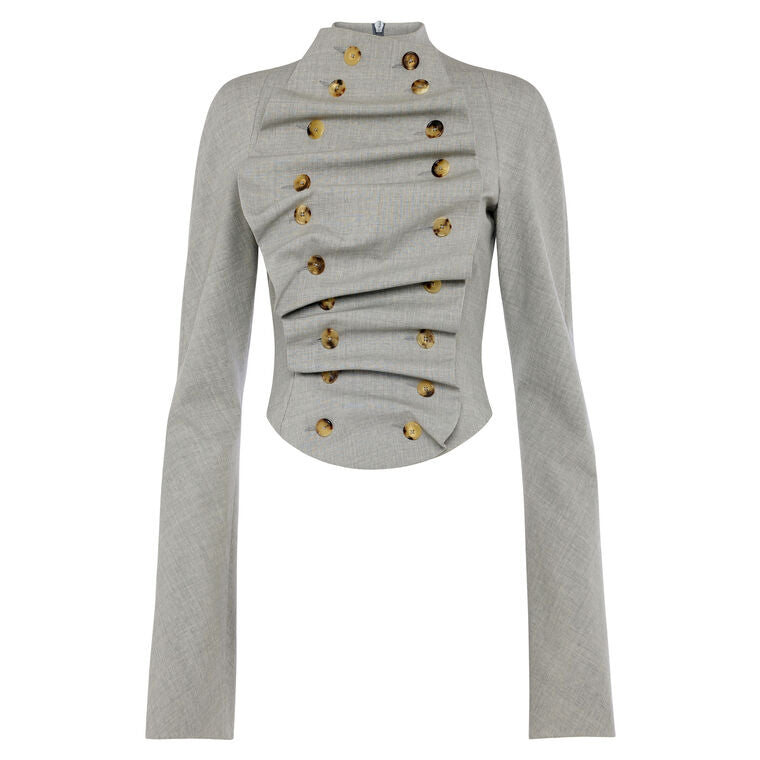 AWAKE MODE Bib-Front Structured Jacket