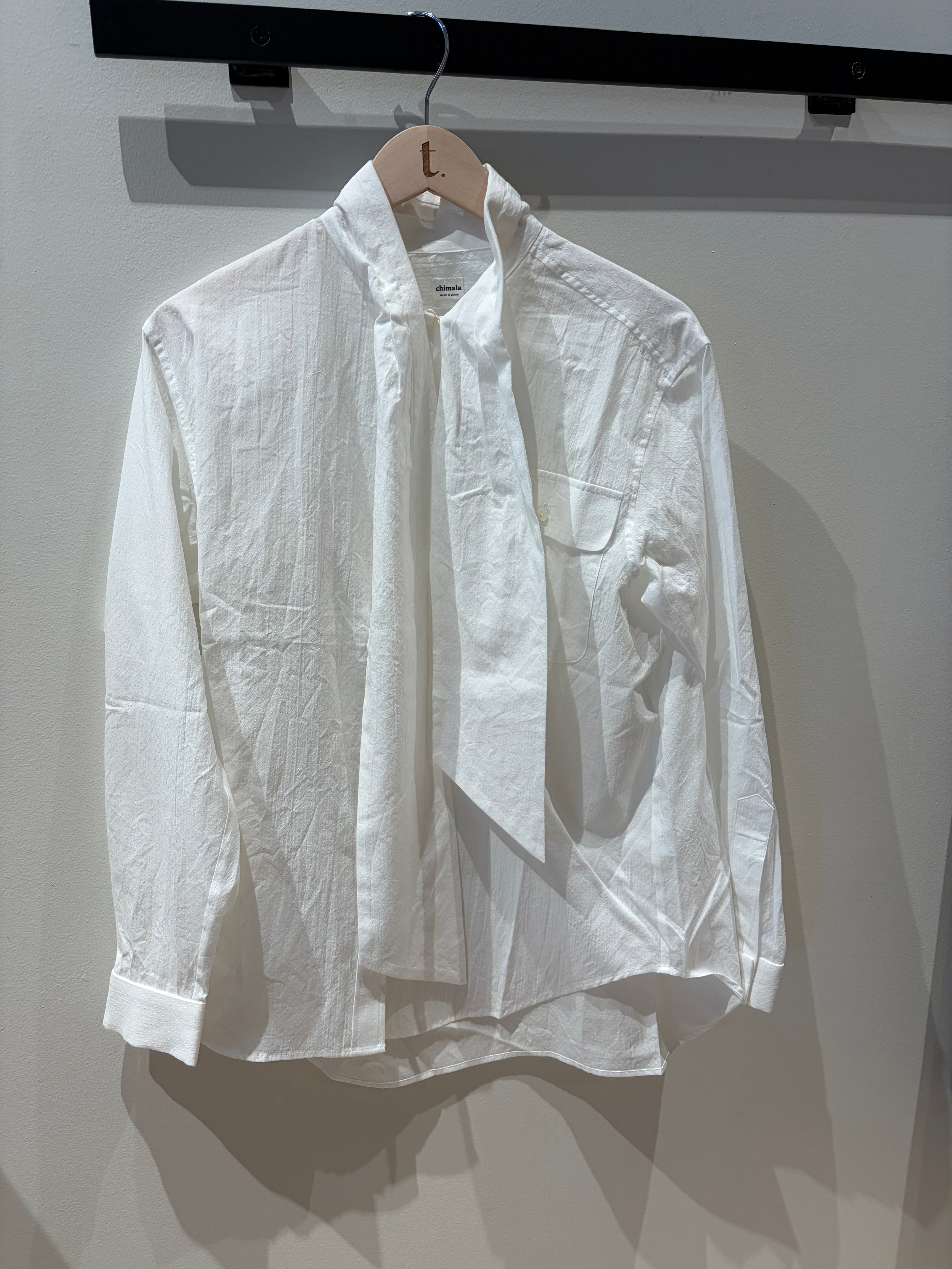 Chimala Dobby Bow Tie Blouse