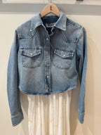 SPRWMN Cropped Western Button Up