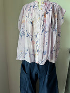 forte_forte Print Voile Sleeveless Shirt