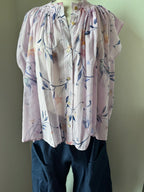 forte_forte Print Voile Sleeveless Shirt