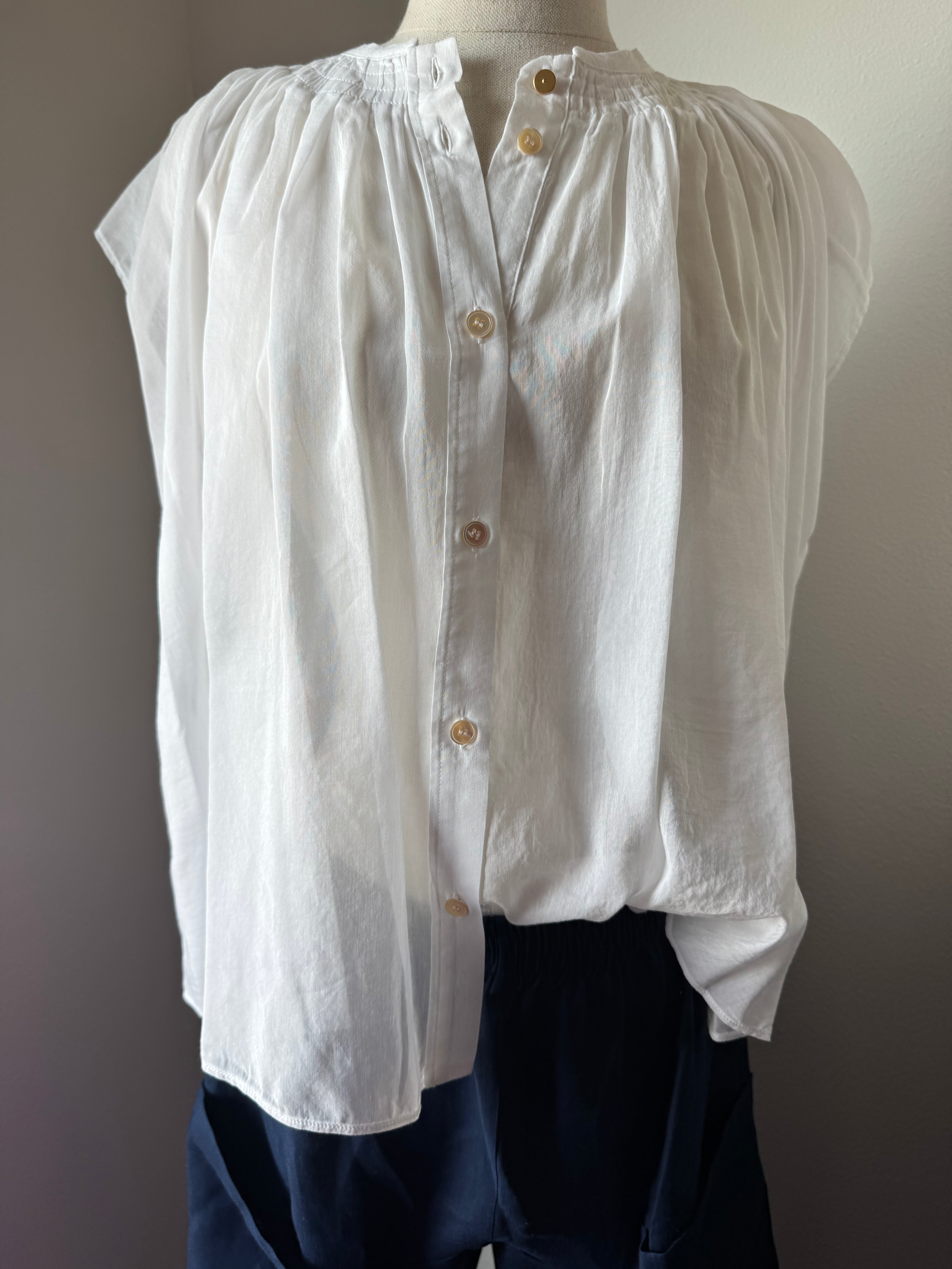 forte_forte Voile Sleeveless Bohemian Shirt