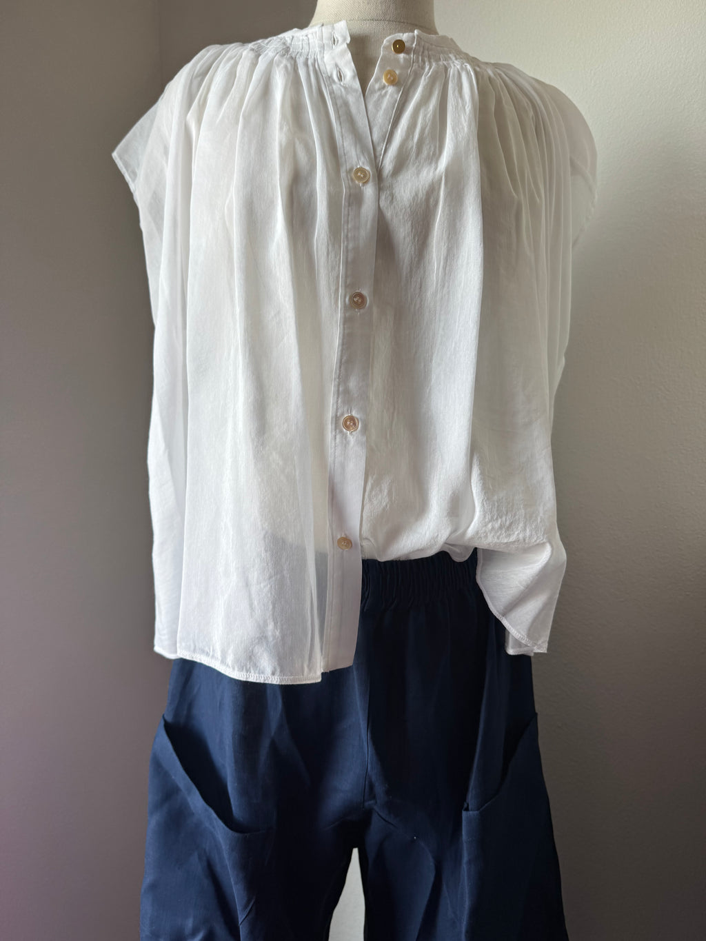 forte_forte Voile Sleeveless Bohemian Shirt