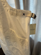 Chimala Herringbone Deck Overall Pant in Off White