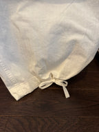 Chimala Herringbone Deck Overall Pant in Off White