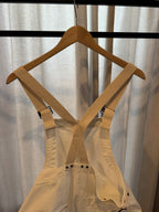 Chimala Herringbone Deck Overall Pant in Off White