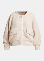 KANADA KNITTED JACKET WITH FUR