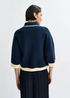 ESSENTIEL ANTWERP JUGLY KNIT CARDIGAN NAVY