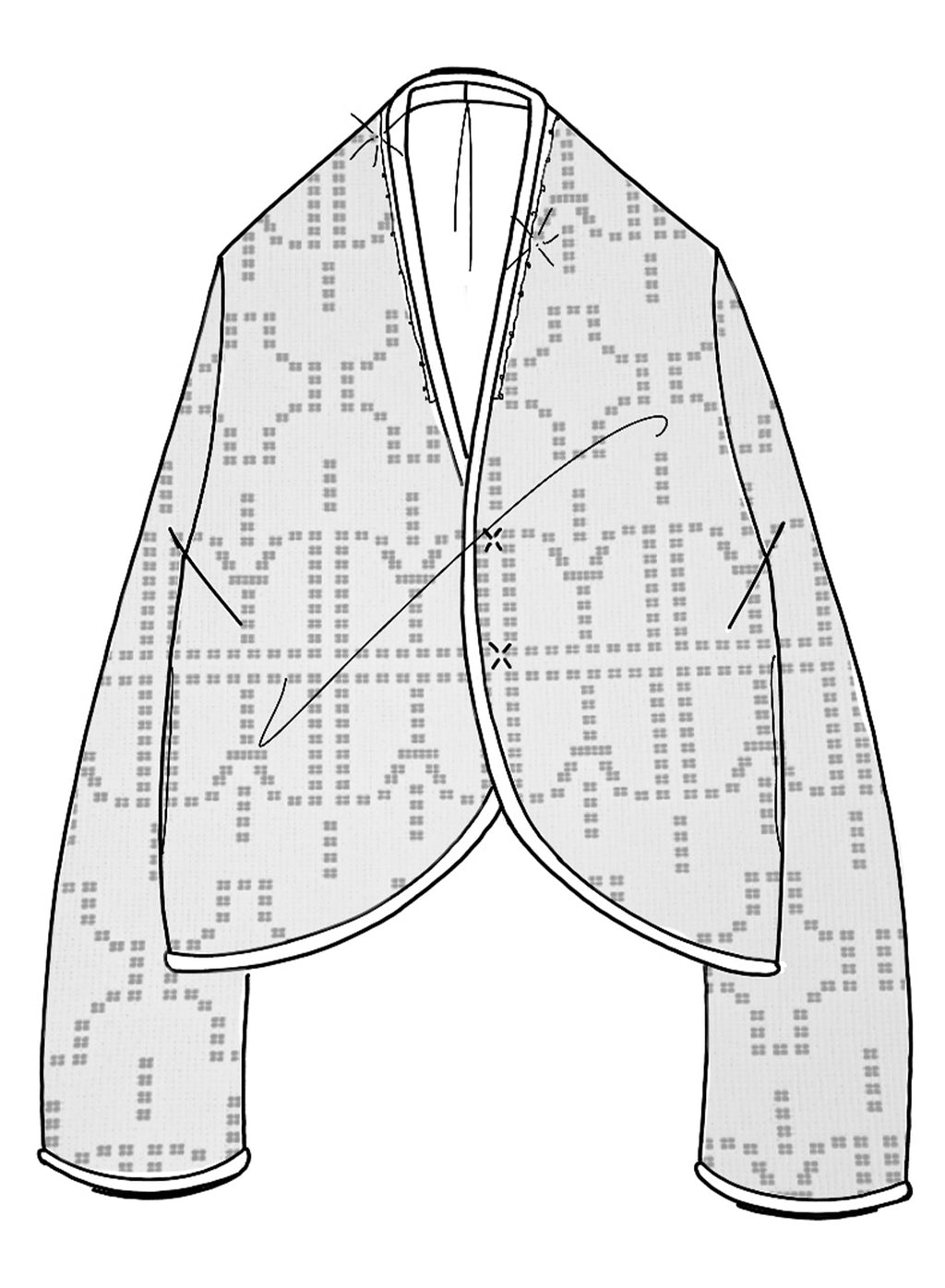 "samarcanda" jacquard blouson