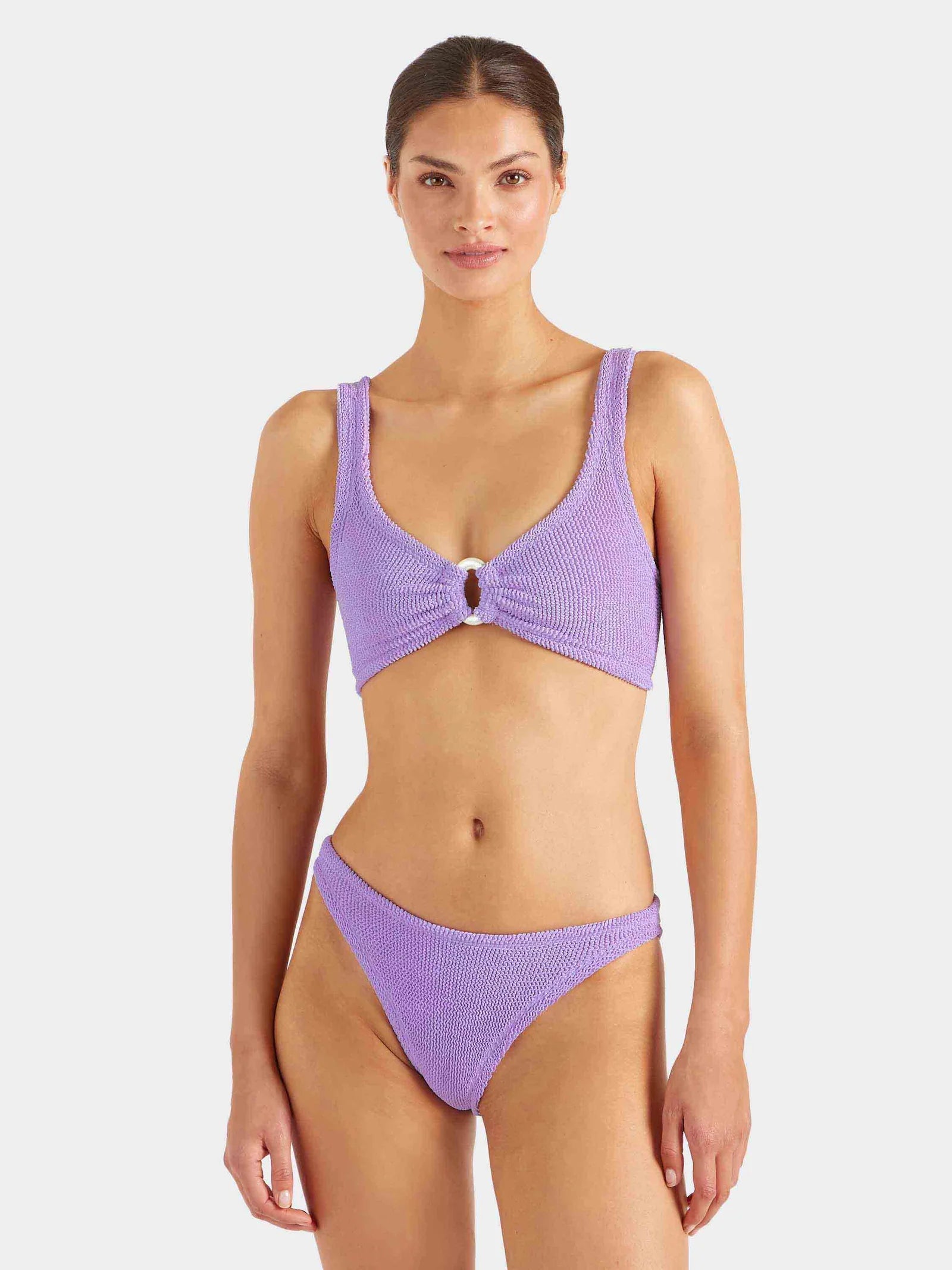 Hunza G Julia Bikini with Pearly Hoop